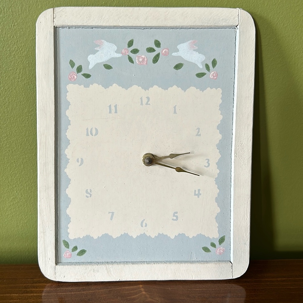 Hand painted Chalkboard Clock